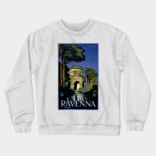 Vintage Travel Poster Italy Ravenna Italia Crewneck Sweatshirt